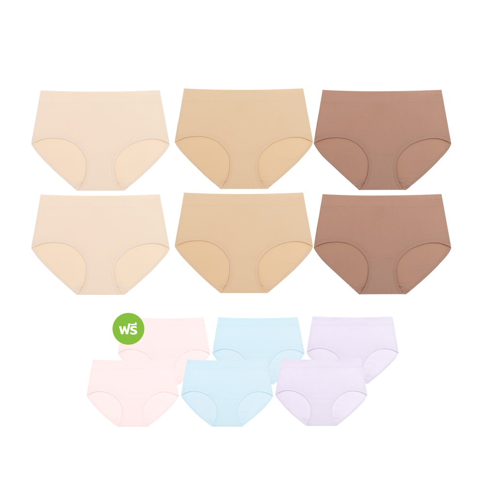 Sabina ซีมเลส ฟิต แพนตี้ พาเลท New Model (6แถม6) ซาบีน่า Image