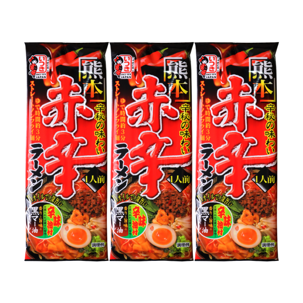 Itsuki เส้นราเมง รสเผ็ดญี่ปุ่น (3 ซอง) อิทสึกิ (วันหมดอายุ 05/12/2025) Image