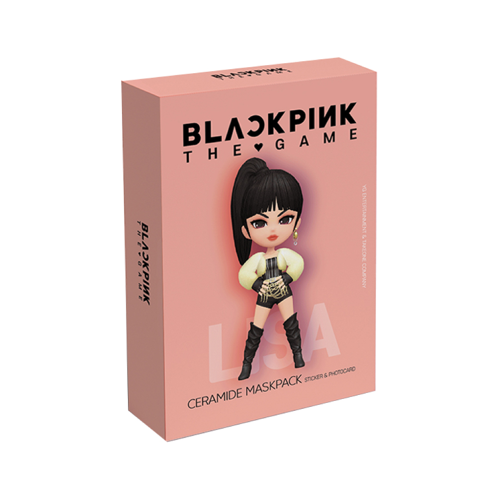 Blackpink The Game แผ่นมาส์กบำรุงผิวหน้า สูตร Ceramide ลิซ่า แบล็กพิงก์ เดอะ เกม The Game Ceramide Maskpack LISA Image