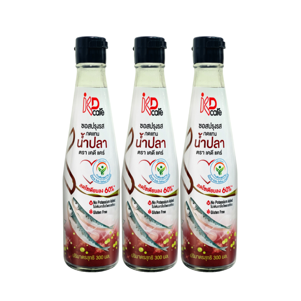 (ECM)KD Care ซอสปรุงรสทดแทนน้ำปลา ขนาด 300 มล. แพ็ค 3 ขวด เคดี แคร์ Image