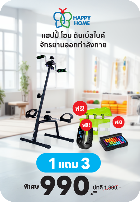 Happy Home ดับเบิ้ลไบค์ จักรยานออกกำลังกาย (1แถม3) แฮปปี้ โฮม
